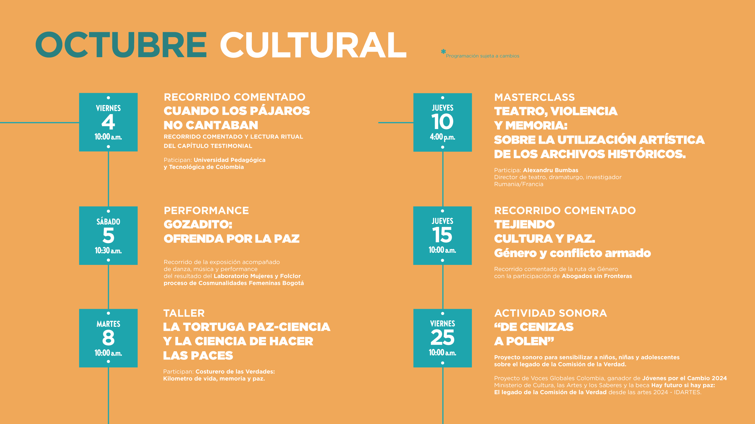 Gozadito: Ofrenda por la paz (Muestra final laboratorio de creación)